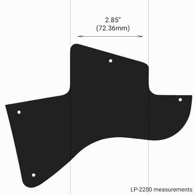 5 ply Black/White WIDE BEVEL Pickguard for Gibson Les Paul Special P90 image 5