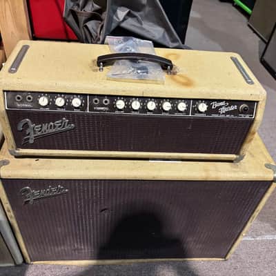 Fender 1963 Bandmaster band master Tube Amplifier Head with 1x15 115 Tone-Ring Speaker Cabinet - Local Pickup Only image 3
