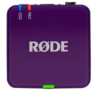 Rode WIGOGEN3PUR Wireless GO (Gen 3) Compact Wireless Microphone System (Purple) Bundle with Two Audio-Technica ATR3350xiS Omnidirectional Lavalier Microphones image 4