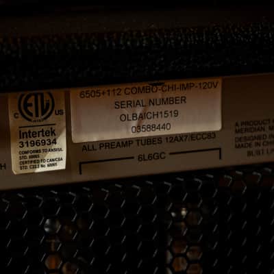 Peavey 6505+ 60-Watt 1x12" Guitar Combo 2010s - Black image 7