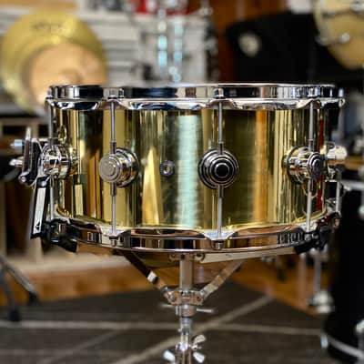 DW Collector’s Series 6.5x14 Polished Brass Snare Drum image 5