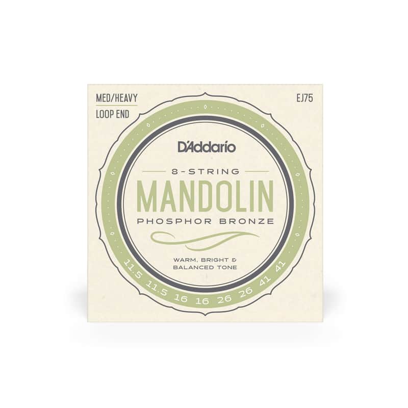 D'Addario EJ75 Mandolin Strings Set Medium-Heavy Bronze .0115 - .041 (J75) image 1