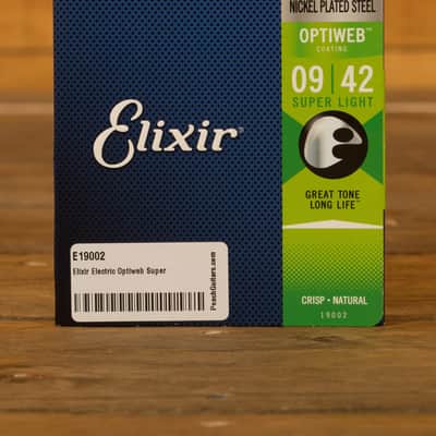 Elixir Optiweb Coated Nickel Plated Steel Electric Guitar Strings - 9-42 image 3