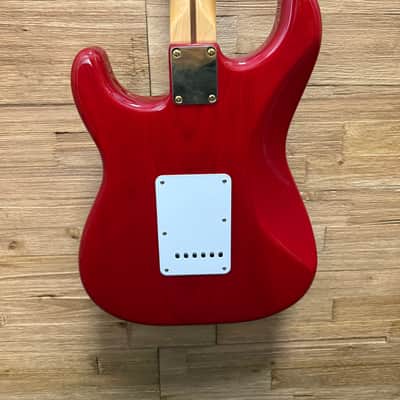 Fender Deluxe Players Stratocaster Guitar 2007-MIM- Crimson Red Transparent- w/MLA Mason Dixon Pickups + Tweed Hard Case image 12