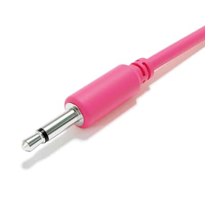 ExcelValley [Pink | 120 cm - 47.24"] 5-Pack - Hopscotch Mono Splitter Y Patch Cables TS 3.5mm 1/8" Eurorack Synth image 5