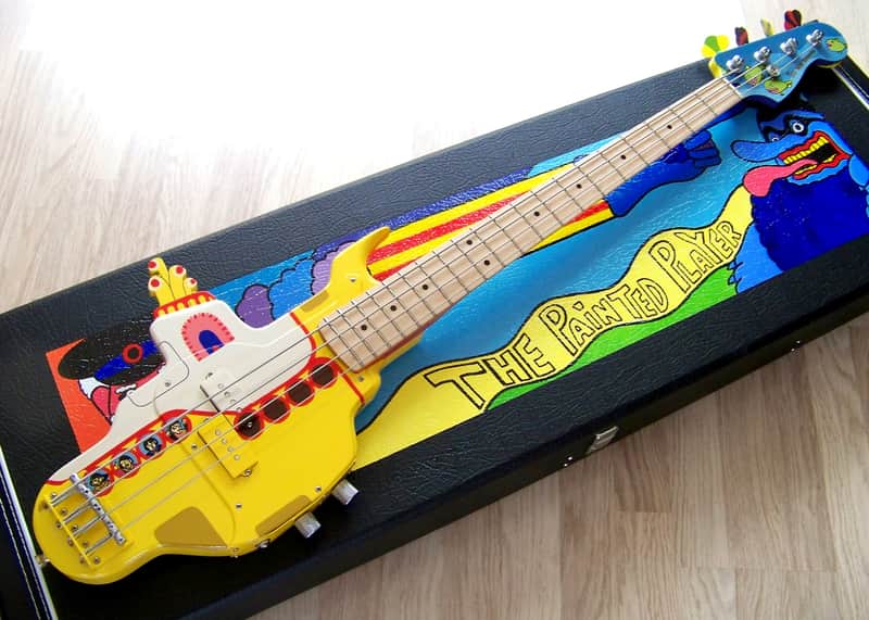 Pre-Order: TPP Custom Beatles "Yellow Submarine" Fender Precision Bass Tribute image 1