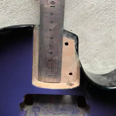 Single Cut Purple Burst Guitar Basswood Body image 5