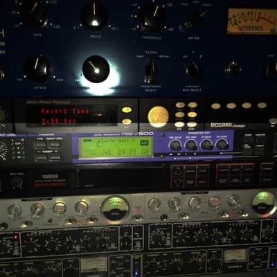 Yamaha REV100 Digital Reverberator 1990s - Black image 2