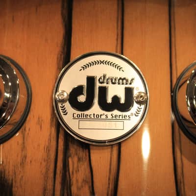 DW Collector's 6.5x14 Maple VLT Snare Exotic Black Burst over Ivory Ebony - New! image 5
