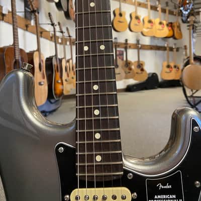 New Old Stock Fender American Professional II Stratocaster Mercury, Rosewood Fretboard with Hardshell Case image 4