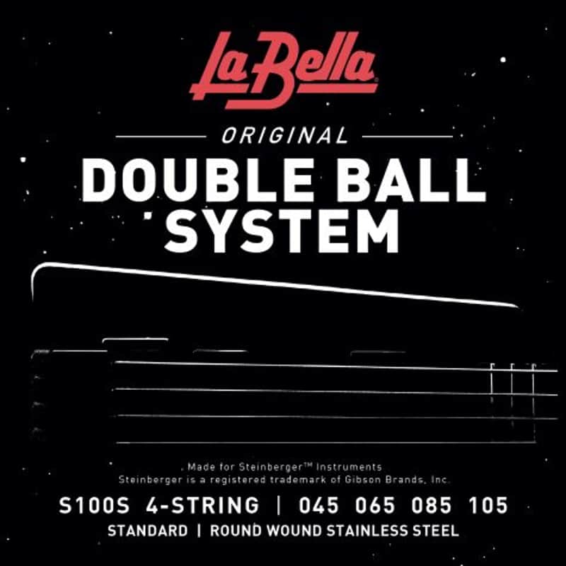 La Bella Double Ball Bass Strings - S100S Stainless Steel Wound .045-.065-.085-.105 image 1