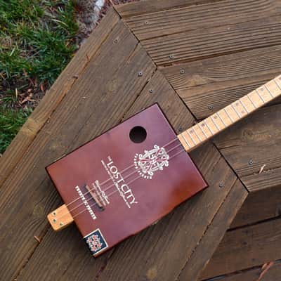 Cigar box guitar, 3-string guitar, cbg image 1