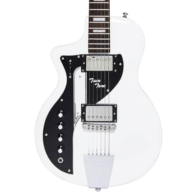 Airline Guitars Twin Tone White Left-Handed image 1