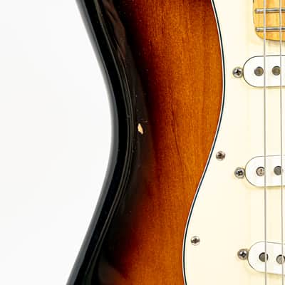 2009 Fender Stratocaster Standard 2-Tone Sunburst w/ Maple Fretboard, 6-Screw Bridge, Fender Gigbag image 6