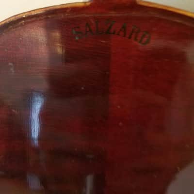 Francois Salzard Antique Violin/Old Time Fiddle W/GSB Wood Case image 7