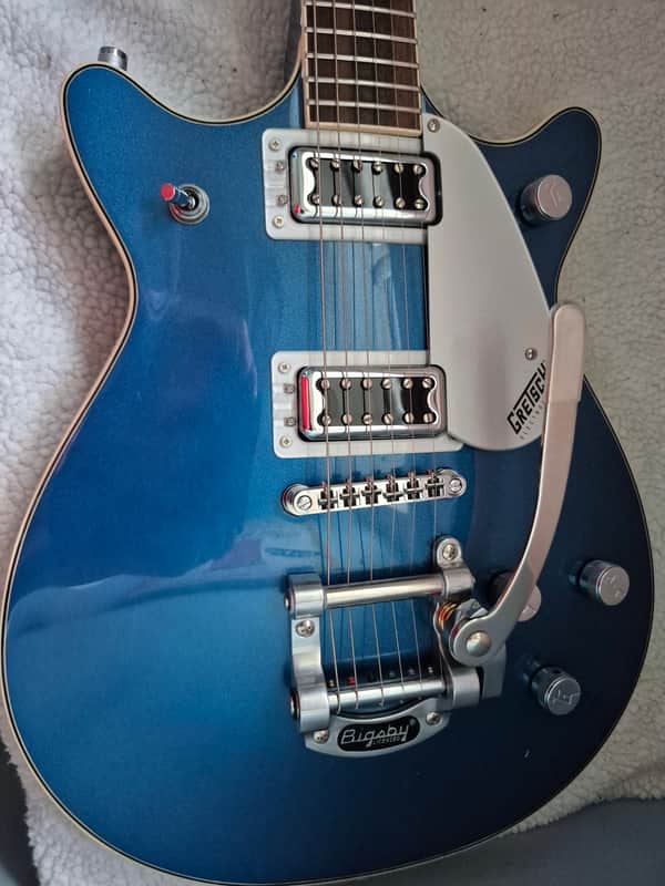 Gretsch G5232T Electromatic Double Jet FT 2022 - Present - Fairline Blue Gretsch Hardcase image 1