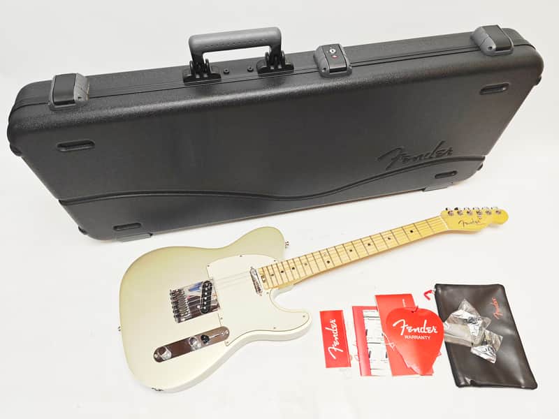 Fender American Elite Telecaster Champagne USA 2017 Maple Fretboard Electric Guitar, f6079