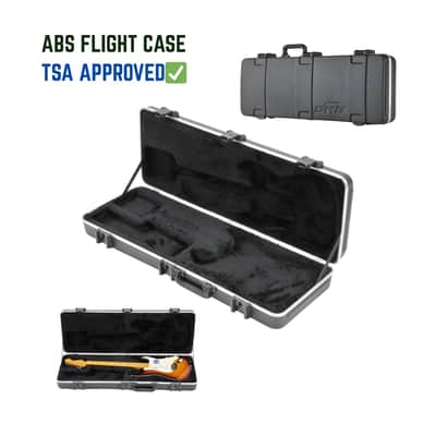 TSA Flight-Ready Rectangular Electric Guitar Case for Strat & Tele – SKB ABS Hardshell, TSA Locks, Airline Approved Stratocaster / Telecaster Case image 1