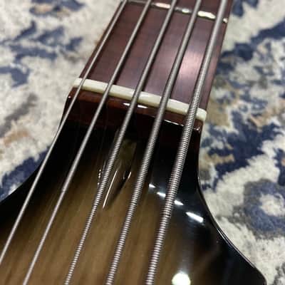 Miura Guitars USA MB-2 5st 5A Flame Maple / Ash / Dark roasted flame maple Fertboard 5 strings Hi-end Jazz Bass guitar image 4