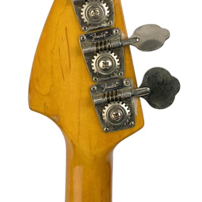1976 Fender Mustang Bass Naturally Aged Olympic White #635274 image 6
