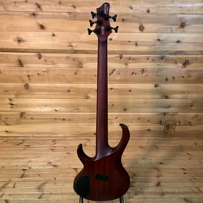 Ibanez BTB705LM 5-String Electric Bass - Natural Browned Burst Flat image 5