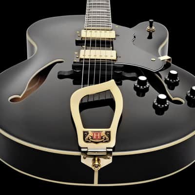 Hagstrom HJ500 Black w/Case image 4