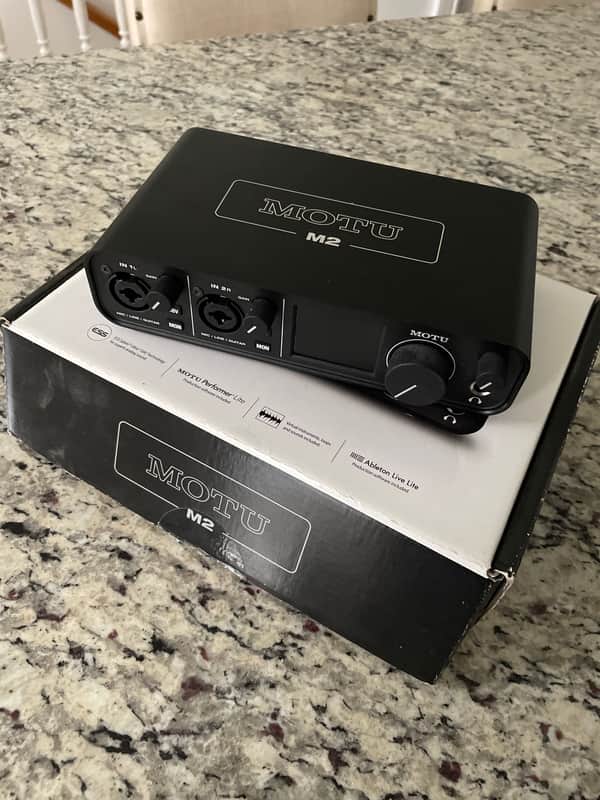 MOTU M2 USB-C Audio Interface 2019 - Present - Black image 1