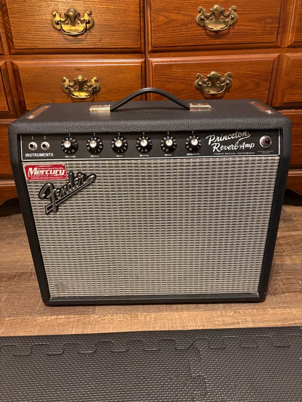 Fender '65 Princeton Reverb Reissue 12-Watt 1x10" Guitar Combo 2008 - Present - Black image 1
