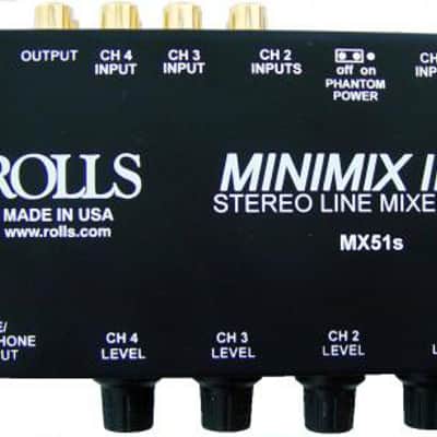 Rolls MX51S 4-Channel Mini Mixer image 1