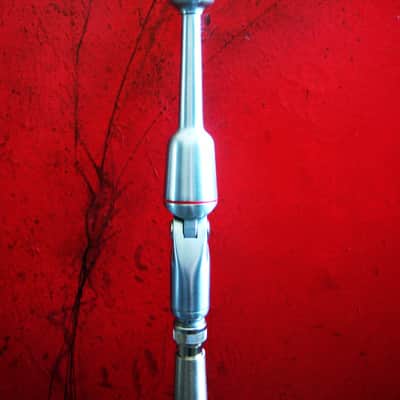Vintage 1950's Turner 95D / 95 dynamic microphone Satin Chrome High Z harp mic w Switchcraft XLR cable adapter Shure Ampex image 10