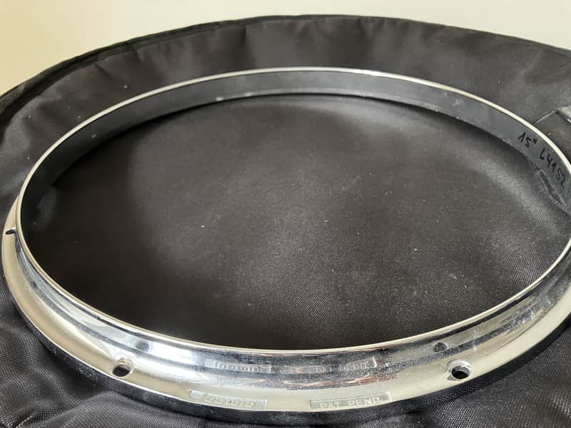 Ludwig 15" 8 Lug Twin Channel Diecast Hoop for Snare top - Chrome image 1