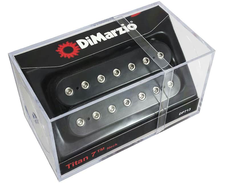 DiMarzio DP713BK Titan 7 String Neck Humbucker, Black image 1