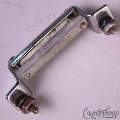 WFL Snare Drum Butt Plate Script P32 Chrome Super Ludwig Brass Supra Vintage 50s image 2