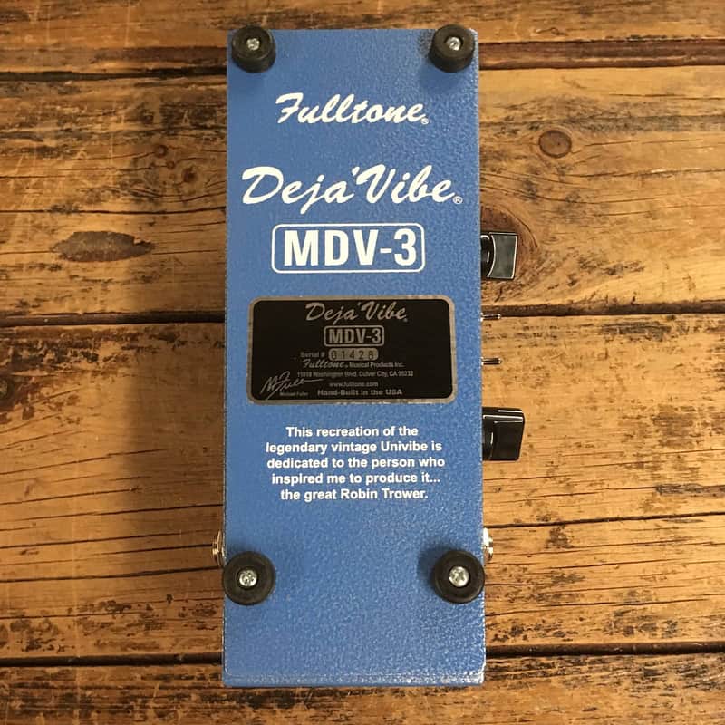 Fulltone MDV-3 Mini Deja Vibe Custom Shop Modulation Pedal | Reverb