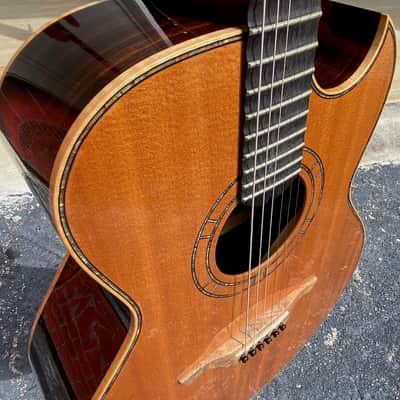 Abe Wechter Elite Series 2005 an insane rare Shakti style cutaway w/Abe's scalloped fingerboard. image 11