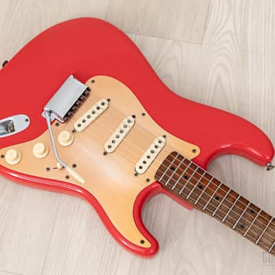 1959 Fender Stratocaster Vintage Guitar Pre-CBS, Matador Red Lacquer (Riggio) w/ Tweed Case image 9