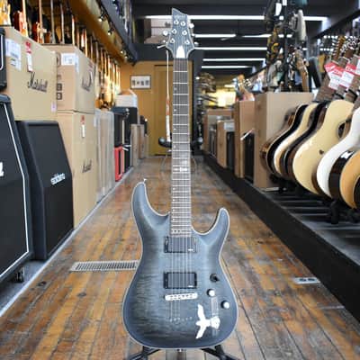 Schecter Korea C-1 Platinum Electric Guitar 2016 Translucent Black image 4