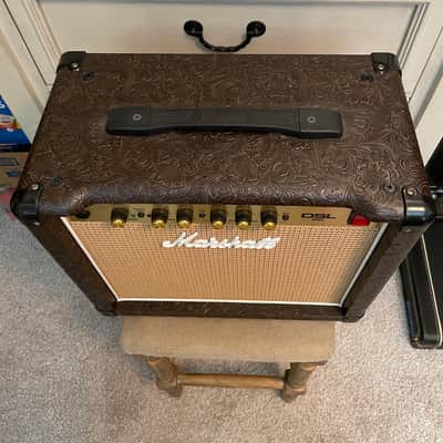 ULTRA RARE 2012 Marshall DSL5CCW Country Western Limited Edition AMP - Brown Tooled Leather image 3