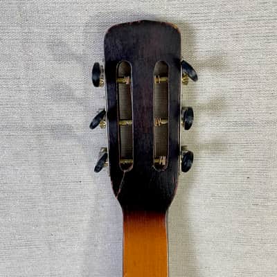 Oahu Hawaiian Guitar 1940s Sunburst Lap Steel Slide Acoustic Square Neck w/ Original Case image 8