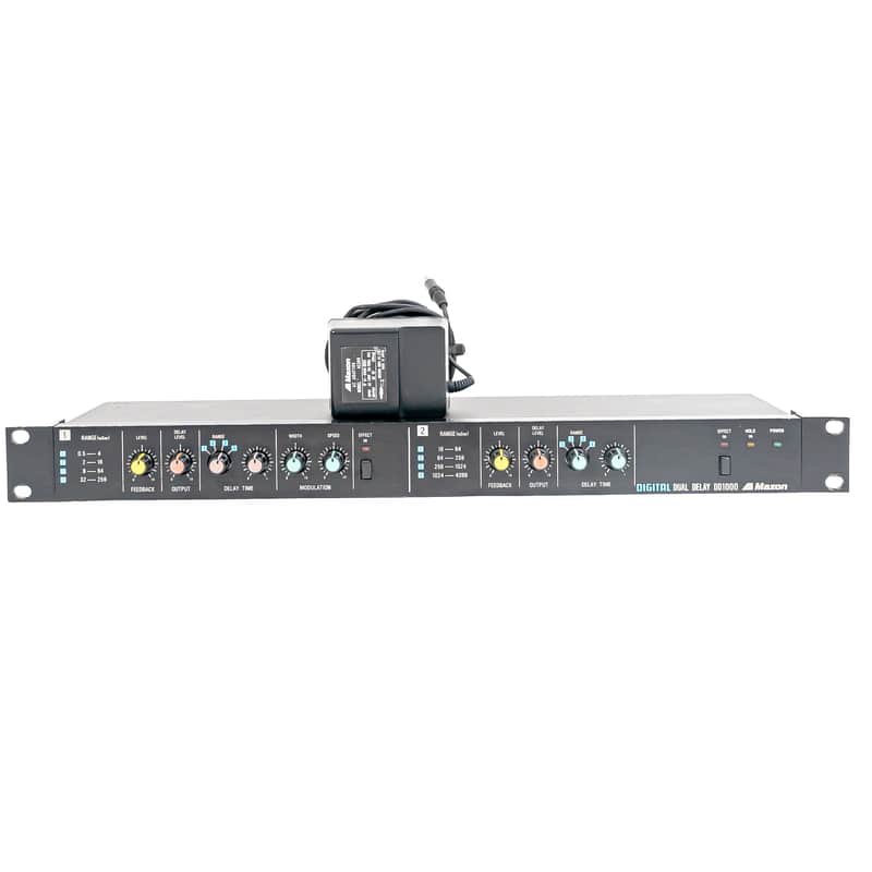 Maxon DD1000 Dual Digital Delay with Power Supply – Vintage ‘80s Rack Unit image 1