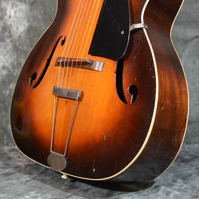 Slingerland May Bell Violin Craft Archtop Acoustic Guitar Style 82 Vintage 1936 Sunburst w Case image 6