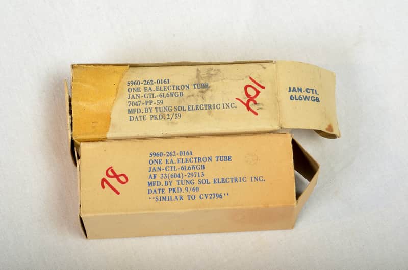 Tung-Sol CTL- 6L6- WGB matched pair 1960 image 1