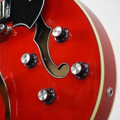 Hagstrom Viking Semi-Hollowbody Electric Guitar - Wild Cherry Transparent (Used) image 5
