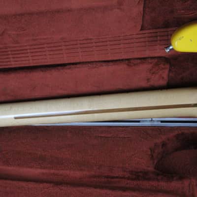 RARE 1981 Vintage Fender Stratocaster Hardtail ~Monaco Yellow~ Maple Neck STRAT +OHSC USA 1970s 1980s image 5