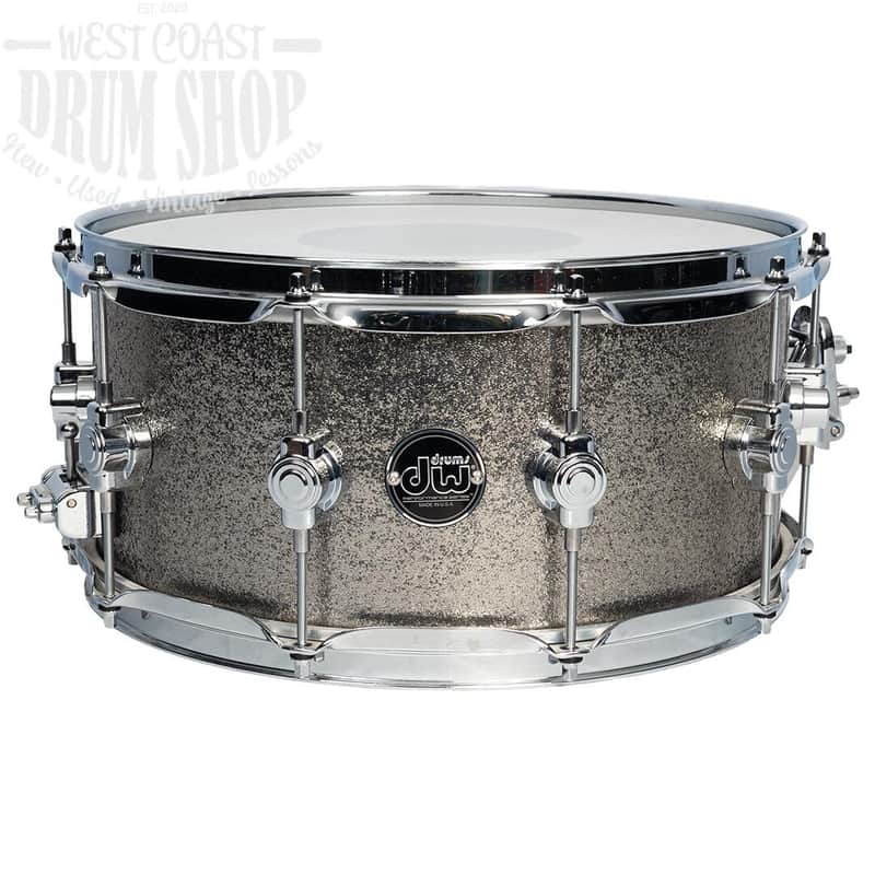 Used DW Performance 6.5x14 Maple Snare Drum Titanium Sparkle FinishPly image 1