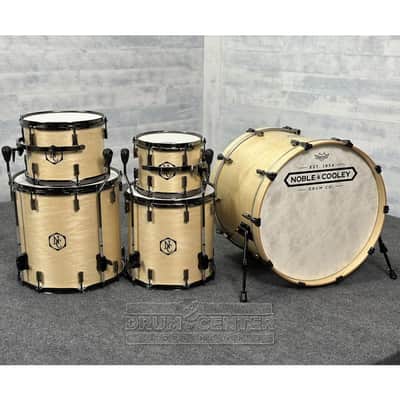 Noble & Cooley Union 5pc Drum Set Clear Gloss w/Black Hardware image 6