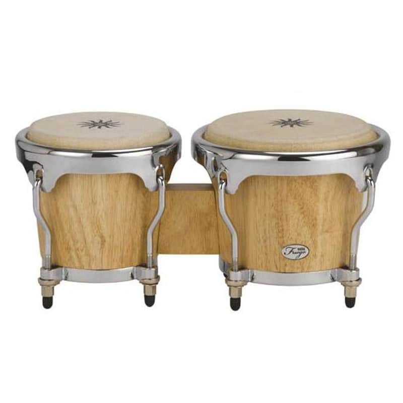 Natal Fuego Bongos in Natural Finish - 6" / 7" Hand Percussion image 1
