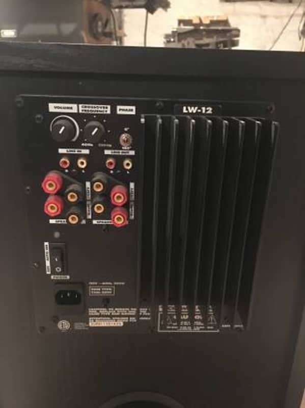 Cerwin-Vega LW-12 Subwoofer 2000s Black/Red | Reverb