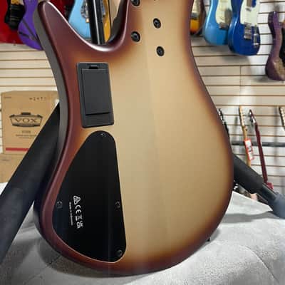 Ibanez Bass Workshop EHB600 Electric Bass Guitar - Charred Champagne Burst Matte & PLEK*D #358 image 8