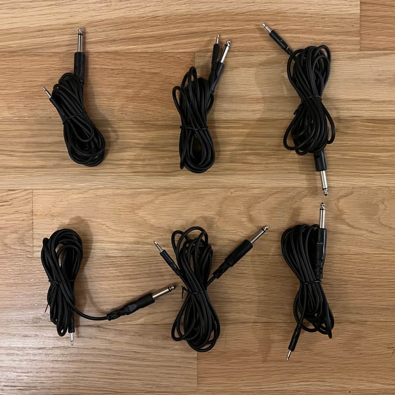 Lot of 6 Hosa CMP-310 Interconnect Cable 10 feet 1/4 TS to 1/8 TS image 1
